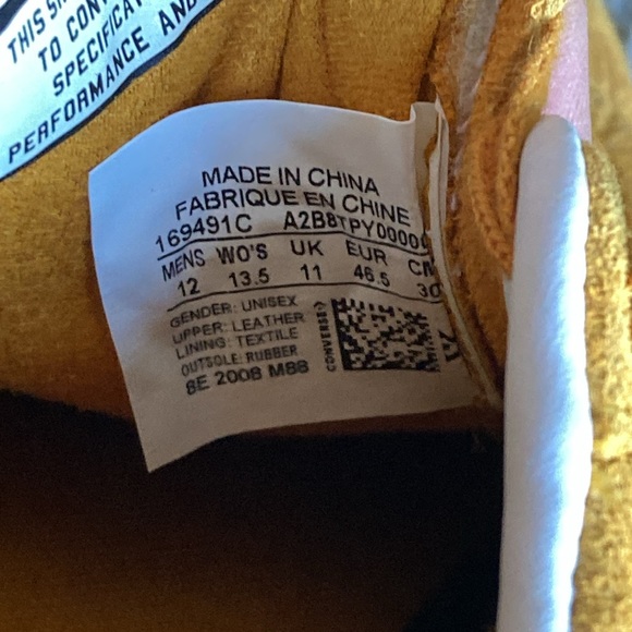 Converse CONS Mustard Louie Lopez Pro Mono Classic Suede Saffron Yellow Men’s 12 - Picture 13 of 15